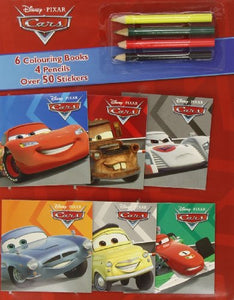 Disney Cars Mini Colouring Books & Pencil Set 