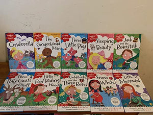 Reading Phonics 10 Books Set like the Gingerbread Man, Snow White, Sleeping Beauty, Cinderella and More 