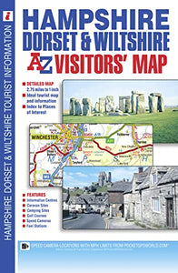 Hampshire, Dorset and Wiltshire A-Z Visitors' Map 