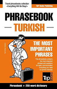 English-Turkish phrasebook and 250-word mini dictionary 