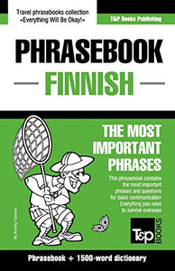 English-Finnish phrasebook and 1500-word dictionary 