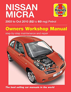 Nissan Micra (03 - Oct 10) Haynes Repair Manual 