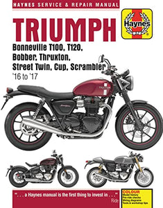 Triumph Bonneville, T100, T120, Bobber, Thruxton, Street Twin, Cup, Scrambler Service & Repair Manual (2016 to 2017) 