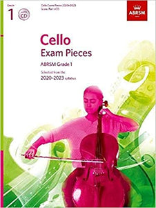 Cello Exam Pieces 2020-2023, ABRSM Grade 1, Score, Part & CD 