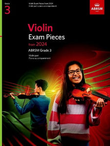 Violin Exam Pieces from 2024, ABRSM Grade 3, Violin Part & Piano Accompaniment 