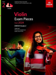 Violin Exam Pieces from 2024, ABRSM Grade 2, Violin Part, Piano Accompaniment & Audio 