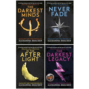 The Darkest Minds Series by Alexandra Bracken 4 Books Collection Set (The Darkest Minds, Never Fade, In The Afterlight & The Darkest Legacy) 