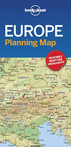 Lonely Planet Europe Planning Map 