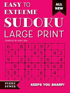 Easy to Extreme Sudoku Large Print (Pink) 