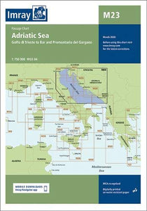 Imray Chart M23 Adriatic Sea Passage Chart 