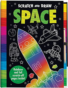 Scratch and Draw Space - Scratch Art Activity Book 