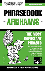 English-Afrikaans phrasebook and 1500-word dictionary 