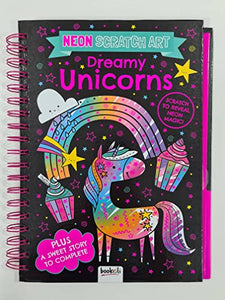 Neon Scratch Art: Dreamy Unicorns 