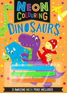 Neon Colouring: Dinosaurs 