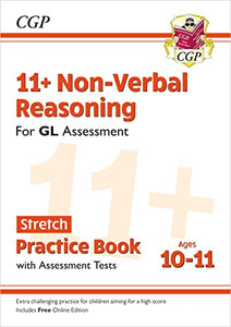 11+ GL Non-Verbal Reasoning Stretch Practice Book & Assessment Tests - Ages 10-11 (with Online Ed) 