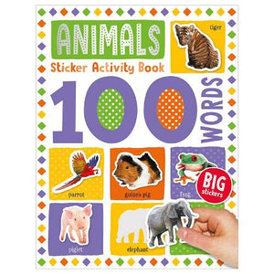 100 Animal Words Sticker Activity 