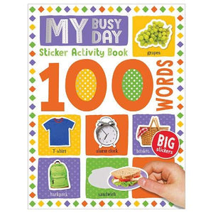 100 My Busy Day Words Sticker Activity 