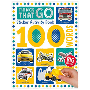 100 Things That Go Words Sticker Activity 