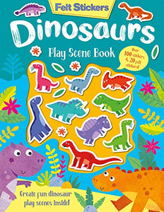 Felt Stickers Dinosaur Play Scene Book 