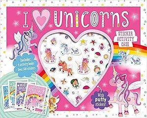 I Love Unicorns Sticker Activity Case 