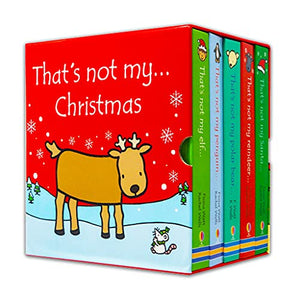 Lingtoolator ot My Christmas Collection 5 Books Box Set (That's Not My Santa, That's Not My Reindeer, That's Not My Polar Bear, That's Not My Penguin, That's Not My Elf) 