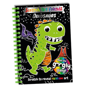 Scratch Art Friends: Dinosaurs 