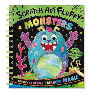 Scratch Art Fluffy Monsters 