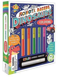 Robots, Racers, Dinosaurs Coloring Set 