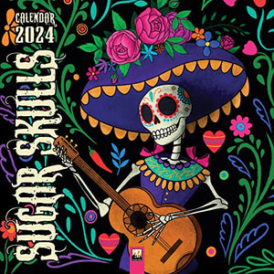 Sugar Skulls Wall Calendar 2024 (Art Calendar) 