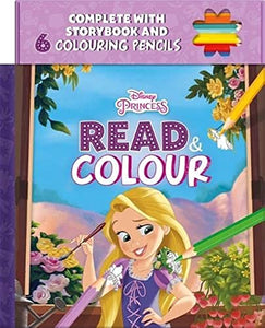 Disney Princess Rapunzel: Read & Colour 