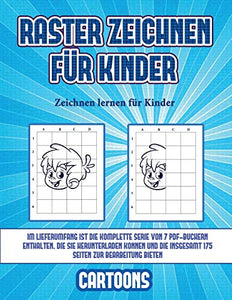 Zeichnen lernen für Kinder (Raster zeichnen für Kinder - Cartoons) 