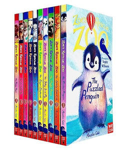 Zoe's Rescue Zoo 10 Books Collection Set by Amelia Cobb (The Puzzled Penguin, The Lonely Lion Cub, The Playful Panda, The Silky Seal Pup, Eager Elephant,Lucky Snow Leopard, Pesky Polar Bear and More) 