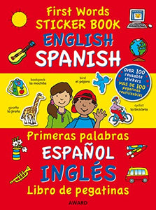 First Words Sticker Books: English/Spanish 