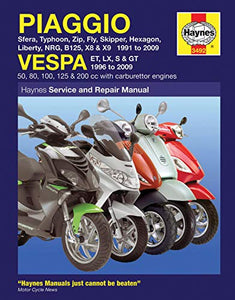 Piaggio/Vespa Scooters Service and Repair Manual 