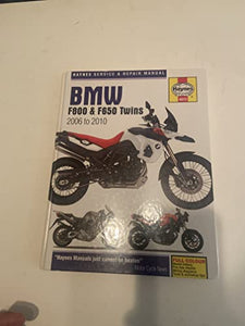 BMW F800 (including F650) Twins Service and Repair Manual 