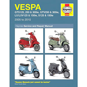 Vespa GTS/GTV, LV/LXV & S, 125, 250 & 300 