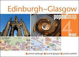 Edinburgh & Glasgow PopOut Map 