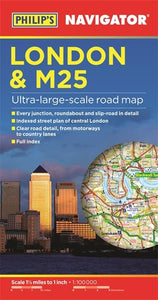 Philip's London and M25 Navigator Road Map 