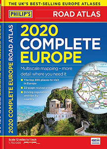 2020 Philip's Complete Road Atlas Europe 