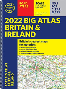 2022 Philip's Big Road Atlas Britain and Ireland 