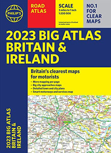 2023 Philip's Big Road Atlas Britain and Ireland 