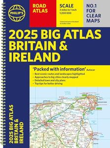 2025 Philip's Big Road Atlas of Britain & Ireland 