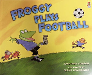 Froggy plays football 