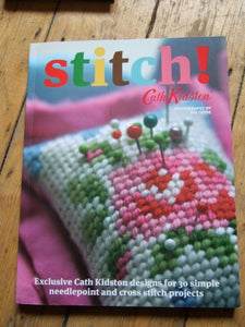 Stitch Exclusive Cath Kidston designs for  simple needlepoint and cross stitch projects 