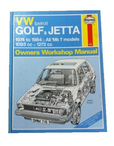 Volkswagen (Petrol) Golf and Jetta 1974-84, All Mk.I Models 1093c.c., 1272c.c. Owner's Workshop Manual 