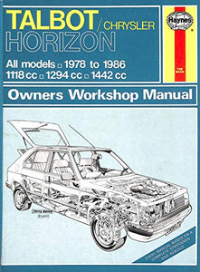 Talbot/Chrysler Horizon 1978-86 Owner's Workshop Manual 