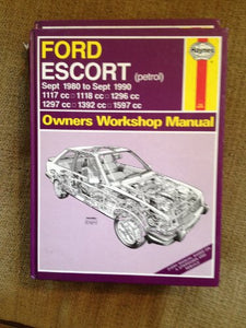 Ford Escort (Petrol) 1980-90 Owner's Workshop Manual 