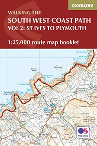 South West Coast Path Map Booklet - Vol 2: St Ives to Plymouth 