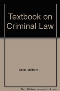 Textbook on Criminal Law 