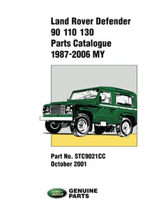 Land Rover Defender 90-110-130 Parts Catalogue 1987-2001 On 